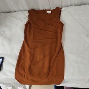 Calvin Klein Rust Sleeveless Mini Dress